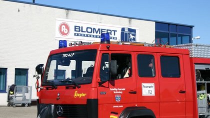 Feuerwehr Blomert Anhängercenter Fahrzeugbau Nordwalde Übung