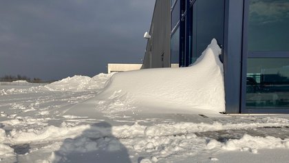 Blomert Nordwalde Schnee Anhängercenter Wintereinbruch Fahrzeugbau